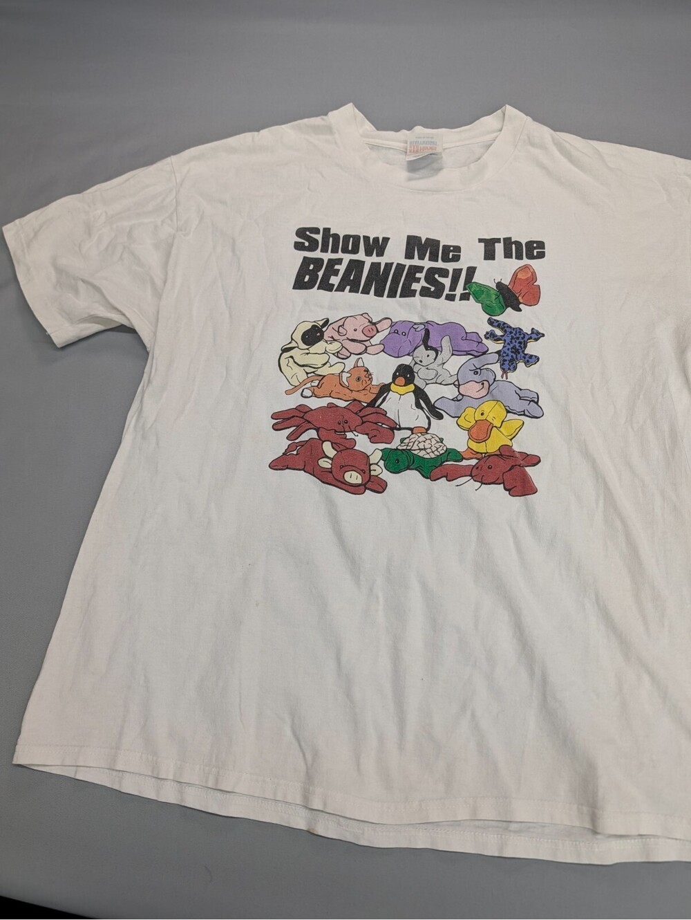 Show Me The Beanies T Shirt Hanes Vintage 90s Graphic XL